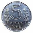 Argentyna 5 Pesos 1965