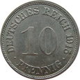 Niemcy 10 Pfennig 1915 F