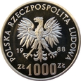 Polska / PRL - 1000 Złotych  MŚ Włochy 1988 próba