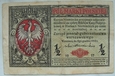 Polska 1/2 Marki 1916 seria A jenerał