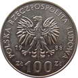 Polska / PRL  100 Złotych 1988 Jadwiga - niedobity znak projektanta