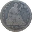 USA Quarter Dollar 1853