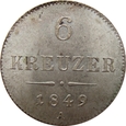 Austria 6 Krajcarów 1849 A