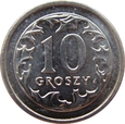 Polska 10 Groszy 1999 - idealna 