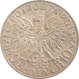 Polska 10 Złotych 1933 Głowa Kobiety