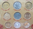 Tajlandia - zestaw 17 monet w etui 1937-1995 (g-5D)