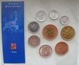 Czechy - zestaw monet 1993-2002 w blistrze (g.5D)