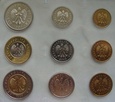 Polska - zestaw monet obiegowych 1995 - 2009 ( gabl.01D)