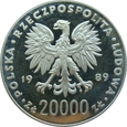 Polska / PRL - 20 000 Złotych MŚ Włochy 1989