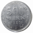 Niemcy 500 Marek 1923 D - destrukt