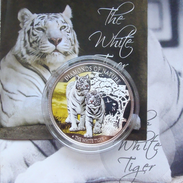 Fidżi - 10 $ 2012 Tygrys Biały (g-6D)