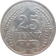 Niemcy 25 Pfennig 1909 E