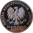 Polska / PRL 1000 zł MŚ Włochy 1988 próba