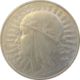 Polska 10 Złotych 1933 Głowa Kobiety