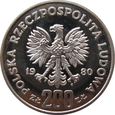 Polska / PRL  200 Złotych  Lake Placid 1980 - znicz