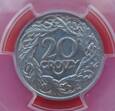 Polska  20 Groszy 1923 PCGS MS64