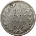 Holandia 10 Centów 1874 - rarytas