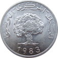 Tunezja 5 Millim 1983