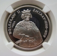 Polska / PRL  200 złotych Śmiały 1981 próba półpostać NGC PF67