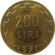 Włochy 200 Lirów 1991