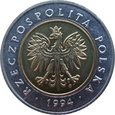 Polska 5 Złotych 1994