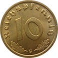 Niemcy 10 Reichspfennig 1937 G