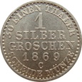 Niemcy 1 Silbergroschen 1869 C Prusy