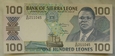 Sierra Leone 100 Leones 1990  - UNC