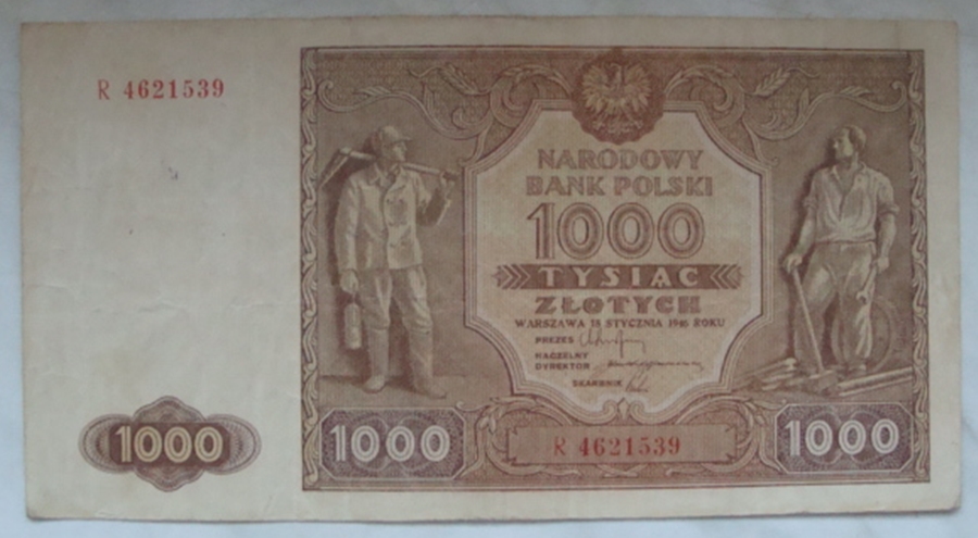 Polska 1000 zł 1946 seria R