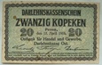 Polska 20 Kopiejek 1916 Poznań