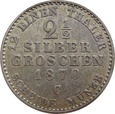 Niemcy 2 1/2  Silbergroschen 1870 C Prusy