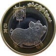 Chiny 10 Yuan 2019 - Rok Świni - rolka bankowa