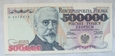 Polska 500 000 Złotych 1993 seria U
