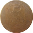 Francja - moneta szydercza 1914 Voleur Bandit z 10 Centimes