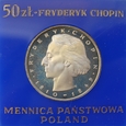 Polska / PRL 50 Złotych Chopin 1972