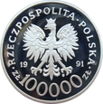 Polska 100 000 zł 1991 Hubal