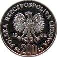 Polska / PRL - 200 Złotych  MŚ Hiszpania 1982 próba