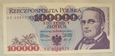 Polska 100 000 Złotych 1993 seria AE