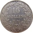 Dania 16 Skilling 1857