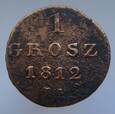 Polska Księstwo Warszawskie - 1 Grosz 1812 I-B