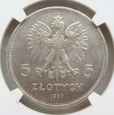 Polska 5 Złotych 1930 Sztandar NGC MS62