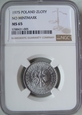 Polska / PRL 1 Złoty 1975 - NGC - MS65