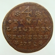 Niemcy 1/4 Kreutzer 1752 Würzburg