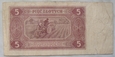 Polska 5 Złotych 1948 seria BD