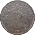 Hiszpania 5 Pesetas 1878 E.M. M
