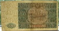 Polska 20 Złotych 1946 seria A 2124212 RADAR