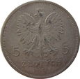 Polska 5 Złotych 1928 NIKE z.z