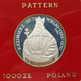 Polska / PRL 1000 Złotych Kazimierz III Wielki 1987 próba