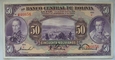 Boliwia 50 Bolivianos 1928 seria U