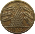 Niemcy 5 Reichspfennig 1926 F ( podwójne bicie rewersu)
